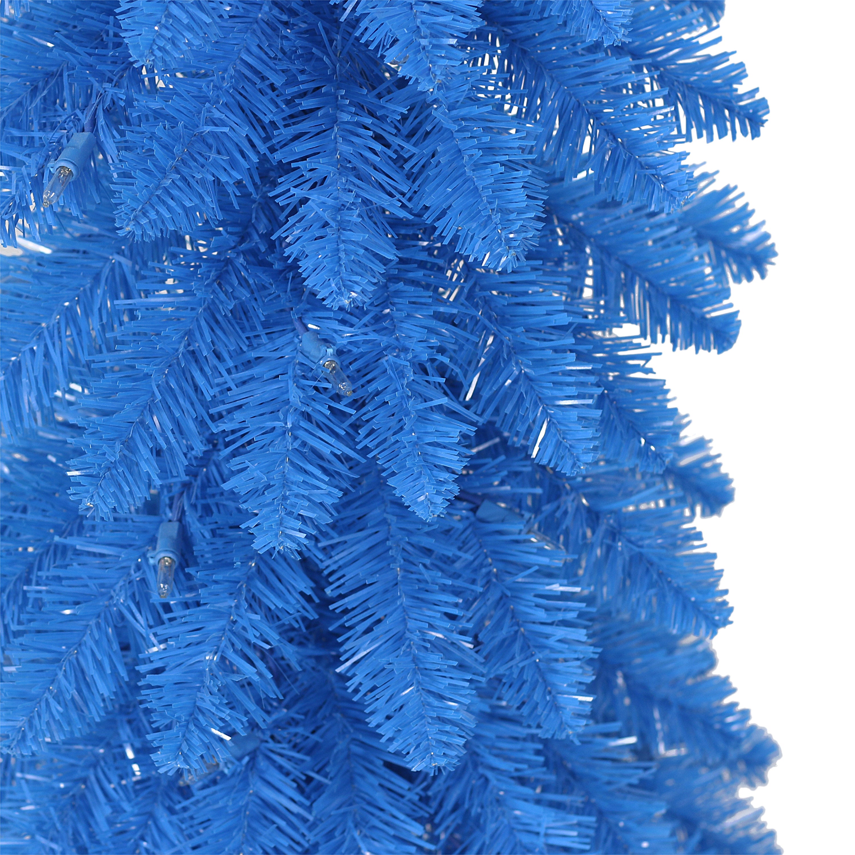 4ft Pre-Lit Blue Alpine Pencil Tree